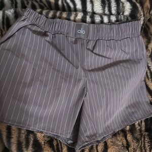 ALO pinstripe boxer shorts